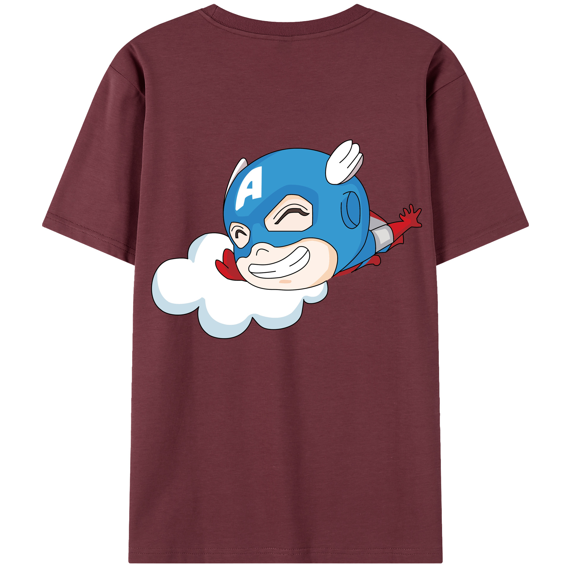 （画像用） アベンジャーズ The Avengers 綿100％半袖Tシャツ（背面プリント）